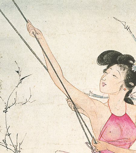 禹会-胡也佛的仕女画和最知名的金瓶梅秘戏图